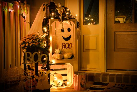 Le case decorate per Halloween